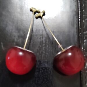 Cherry Red Earrings
